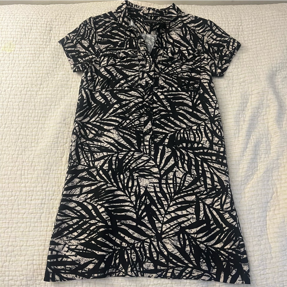 Linen banana republic dress